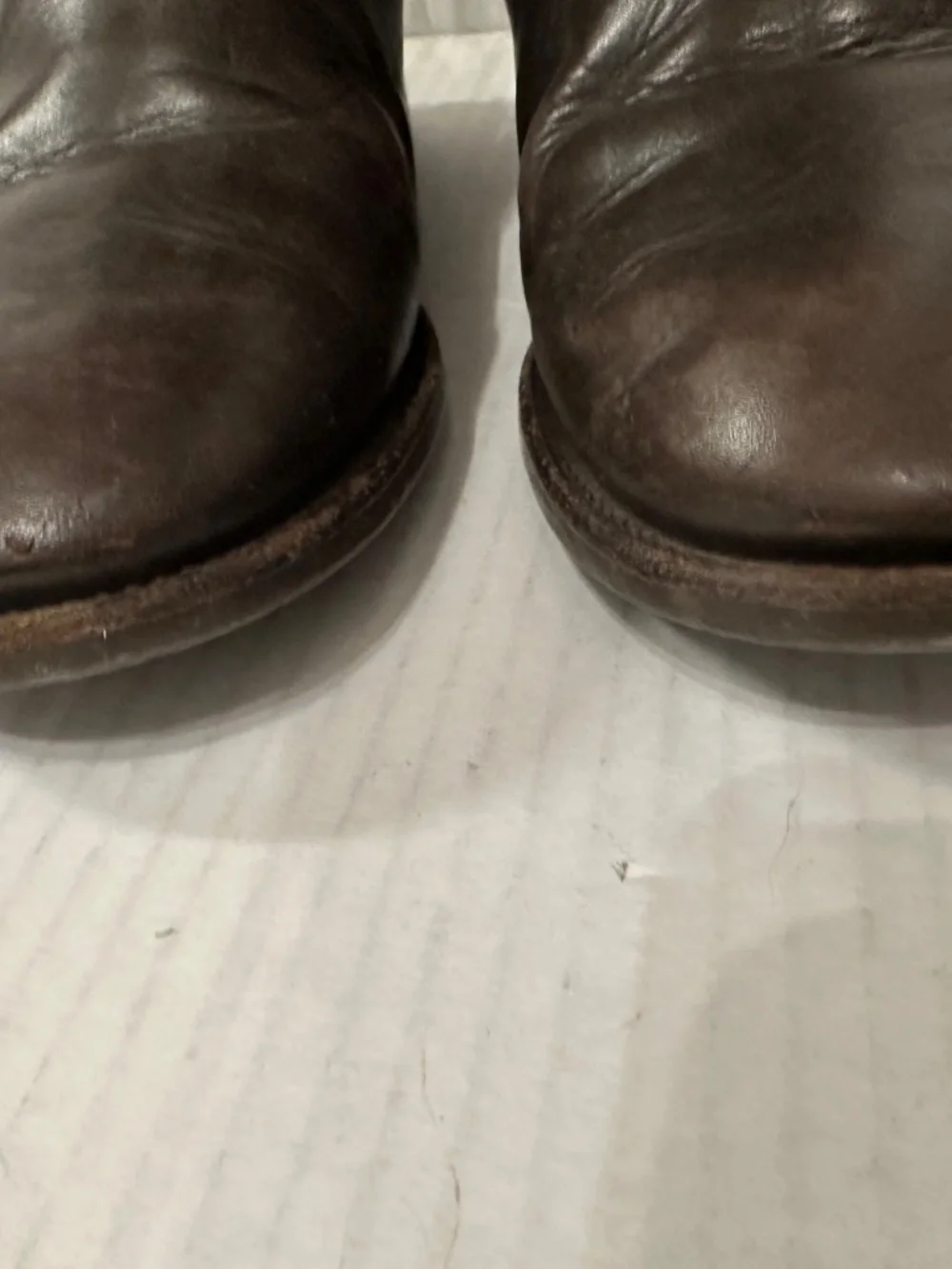 Tory‎ Burch size 7 Tall Brown Leather Boots gold logo zippered